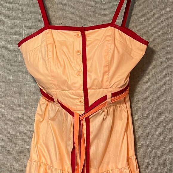 Vintage Dress Act I New York | Sundress | Sateen | Straps - Picture 1 of 12